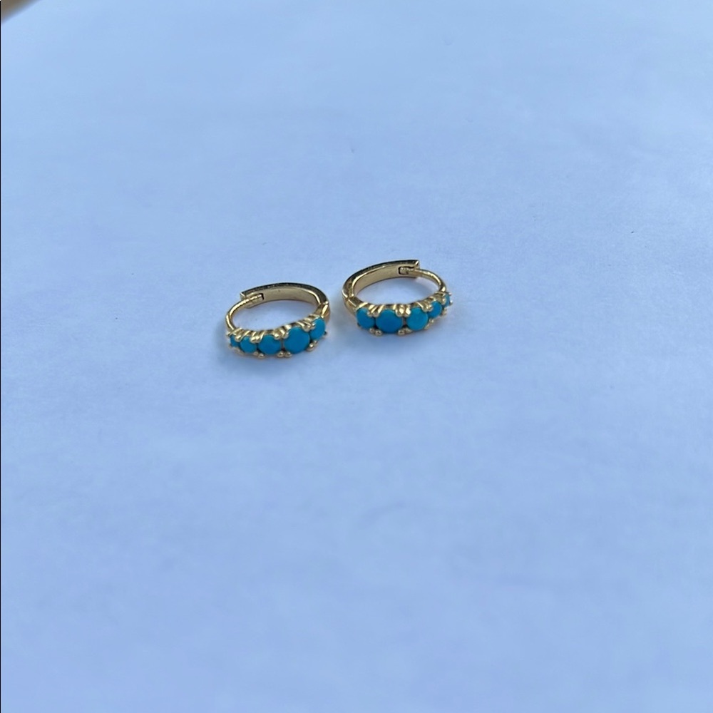 Madewell Turquoise Huggies
